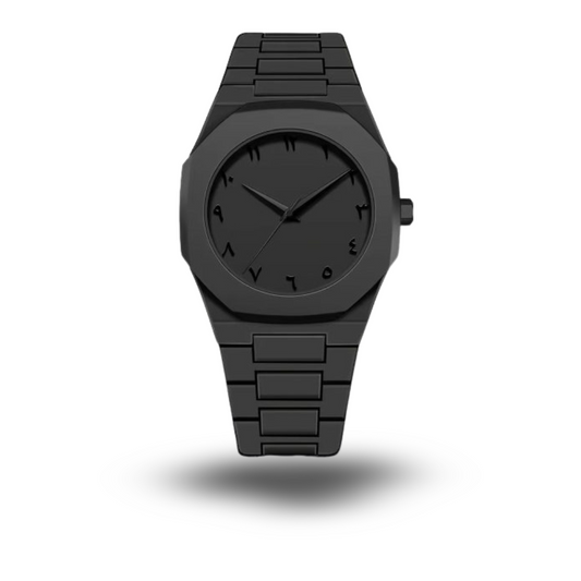 Full Black Aura Quartz Watch - Lightweight Premium Quality Design